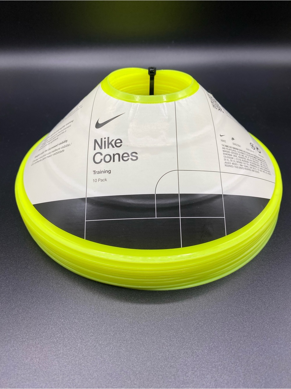 Nike Training Cones Volt Yellow 10 Pack Soccer Football Sports New